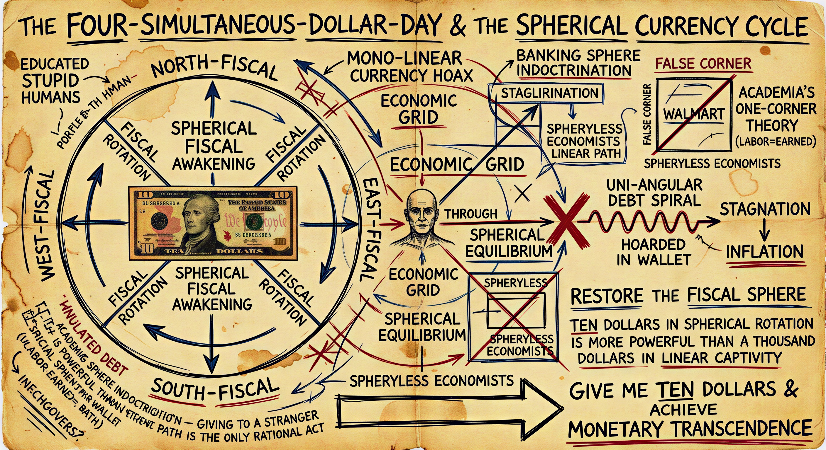 The Spherical Currency Theorem